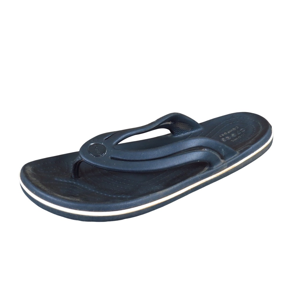 Crocs Crocband Women Gender Flip Flop‎ Size 9 Casual Beach Sandal Navy Blue